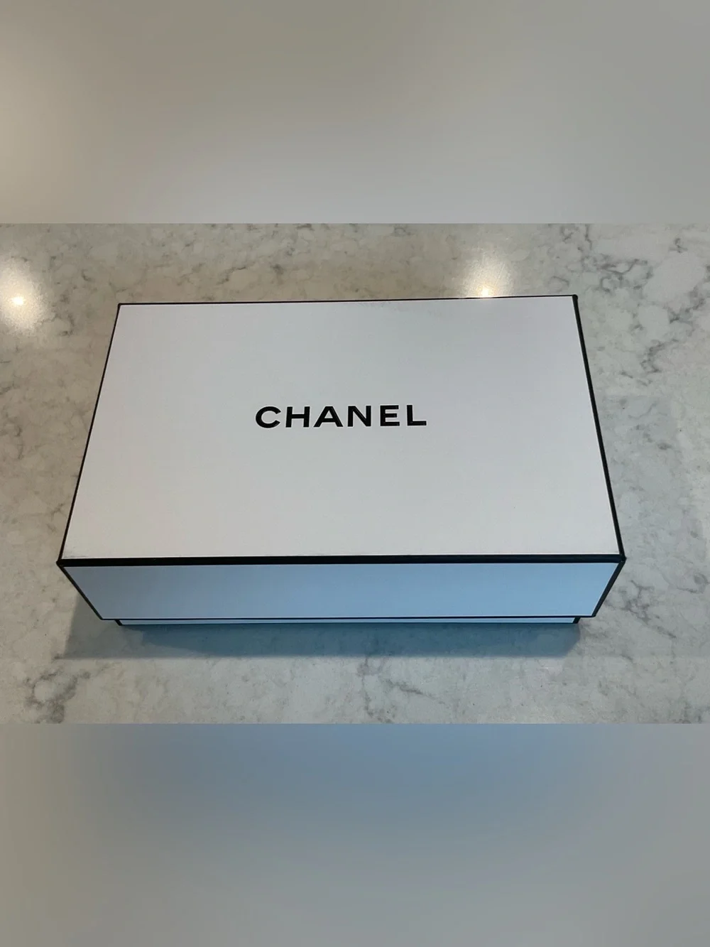 Authentic Chanel perfume box with original packaging